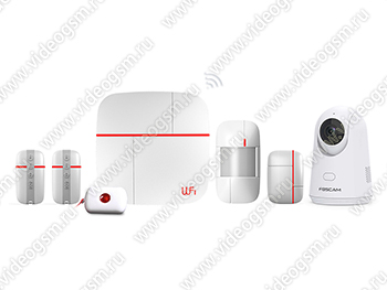 Беспроводная GSM/Wi-Fi сигнализация с IP камерой "Страж Видео-Home" общий вид Беспроводная GSM/Wi-Fi сигнализация с IP камерой "Страж Видео-Home" общий вид