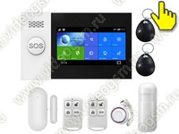 Беспроводная GSM и Wi-Fi сигнализация SmartСтраж СЕНСОР-GSM с сенсорным экраном и приложением Tuya