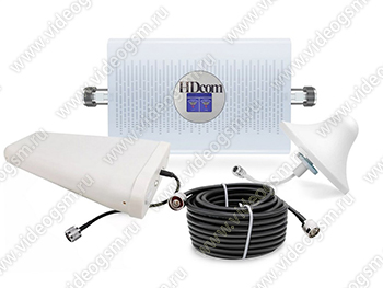 Комплект усилителя сотовой связи для дачи HDcom GSM+DCS (70GD-900-1800 ...