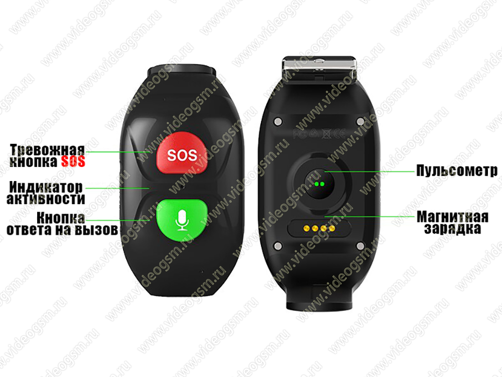 Персональный GPS трекер-браслет для детей с тревожной кнопкой TrakFon ...