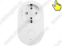 Умная розетка XIAOMI MI SMART POWER PLUG - кнопка включения и разъем для внешних приборов